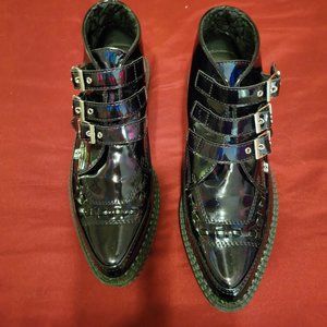 T.U.K. Ankle Bootie, Vegan Patent, 9 (UK 7)
